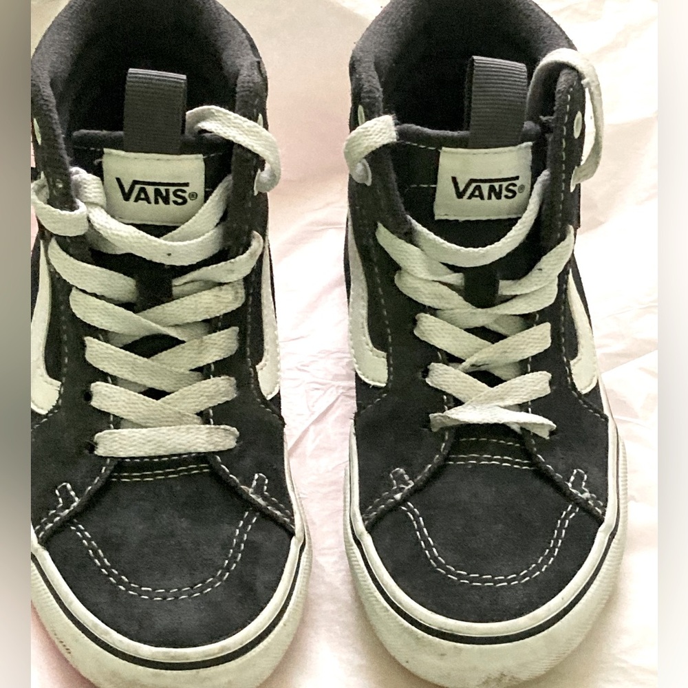 Kids Black Vans Sneakers